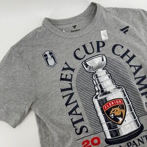 Fanatics Florida Panthers Stanley Cup Champs Gray T‎ Shirt Size S